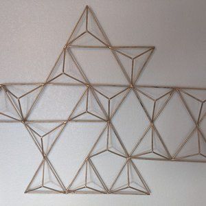 World Market Gold Planter Wall Hanger